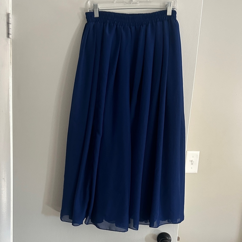 Elegant Navy Blue Women's Skirt